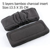 1PC Reusable 5 Layers Bamboo Charcoal Insert Baby Cloth